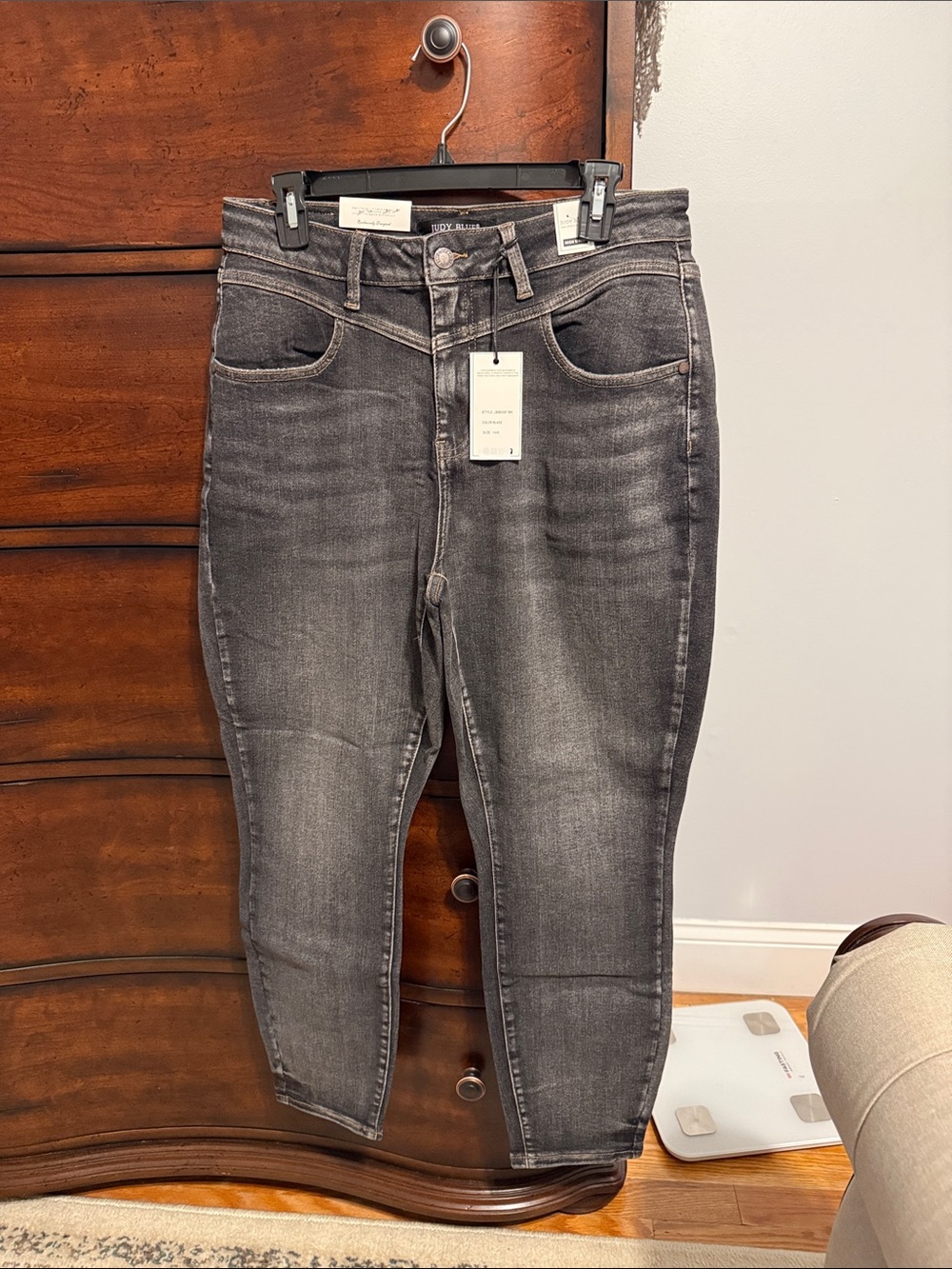 Judy Blue Women's Gray High-Rise Skinny Jeans